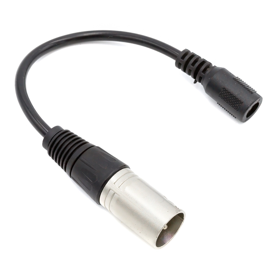 Adapter DC 2,1 mm x 5,5 mm do XLR 3 PIN