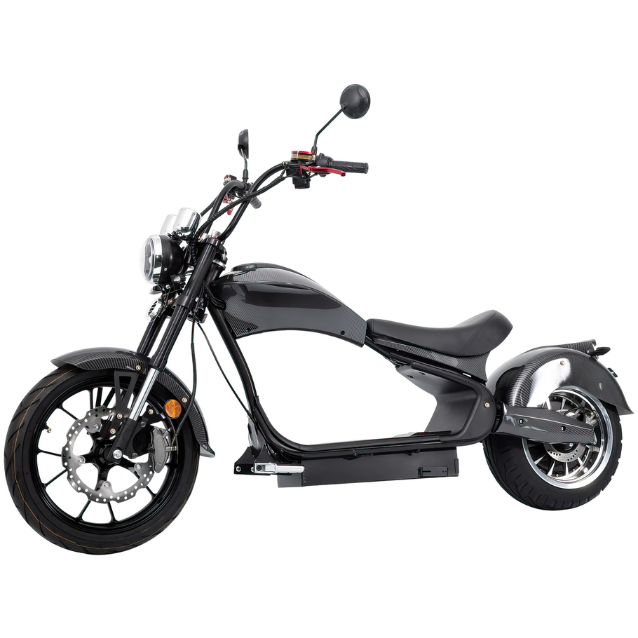 Ampride Chopper Ebike 2000W 60V 30Ah hydraulisk brems lang rekkevidde elektrisk sykkel motorsykkel lovlig