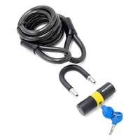 Kabel pancerny 2m x 15mm Lock Mini Shackle Oxford Barrier Ebike Scooter