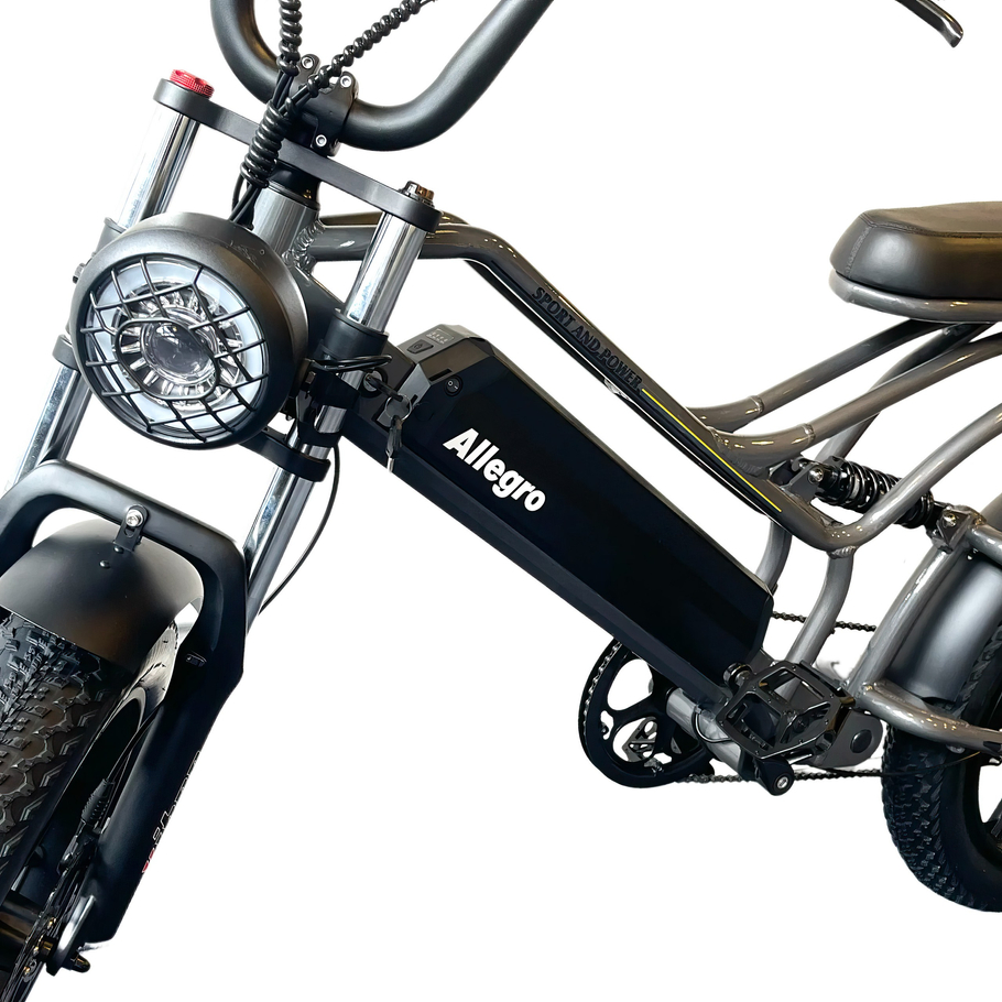 Allegro City Chopper Hydraulisk brems 30 km / t fullfjæring Ebike