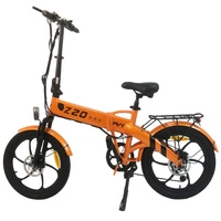 Składany rower elektryczny PVY Z20 Pro - moc 500 W | akumulator 10,4 Ah | prędkość 15,5 km/h | zasięg 50 mil