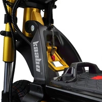 Kaabo Wolf King GTR Electric Hulajnoga Elektryczna | Ekstremalna wydajność | Moc 4000 W (13440 W mocy szczytowej) | Prędkość 65 mph | Akumulator 35 Ah | Zasięg 112 mil | 12-calowa konstrukcja | Najlepszy transport sportowy